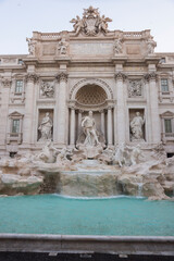 Fototapeta na wymiar Italy. Rome. Architectural and sculptural composition Trevi Fountain.