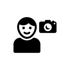 Cameraman photographer icon