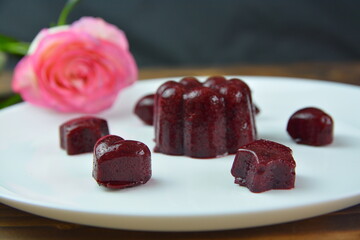 chocolate candies on a plate