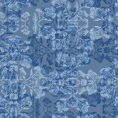 Vintage seamless pattern of plants, Herbs, flowers, autumn leaves. Branch, immortelle plant, tansy. stylish pattern.Abstract paint splash. Vintage Paper Background. leaf, autumn leaf.