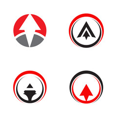 Arrow icon symbol logo design vector