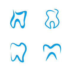 Teeth icon symbol logo design vector