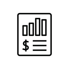 Sales analytics icon vector graphic