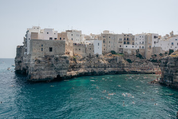 Fototapeta premium view of the old town Polignano a mare