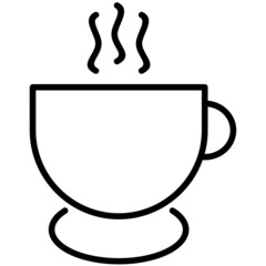 Coffee Vector Line Icon Design