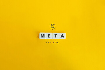 Meta Analysis Banner. - obrazy, fototapety, plakaty
