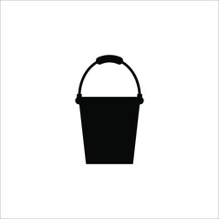 bucket icon. Simple element illustration from construction tools concept. bucket editable symbol design on white background. eps 10