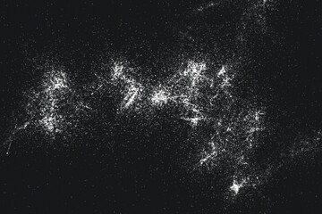 Dust and Scratched Textured Backgrounds.Grunge white and black wall background.Dark Messy Dust Overlay Distress Background. Easy To Create Abstract Dotted, Scratched.