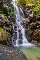 Fototapeta premium Gaisbachtobel - Oberstdorf - Allgäu - Wasserfall - Rubihorn
