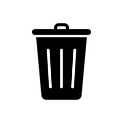 Trash bin vector icon