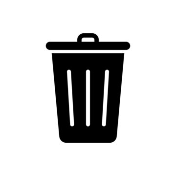 Trash bin vector icon