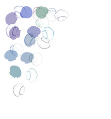 champignons mushrooms food vegetable vector line bright colorful card background