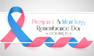 Fototapeta Pregnancy and infant loss Remembrance day is observed every year on October 15, for pregnancy loss and infant death, which includes miscarriage, stillbirth, SIDS, and the death of a newborn. obraz