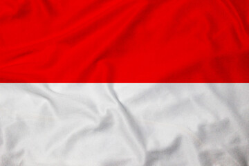 Flag of Indonesia, realistic 3d rendering with texture