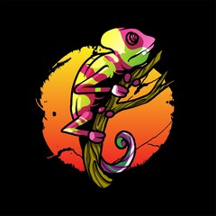 Chameleon Illustration