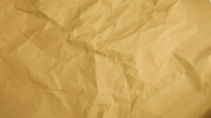 Recycle Paper Texture background. Crumpled Old kraft paper abstract shape background with space Yellow crumpled paper for text high resolution.