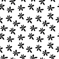 Fototapeta na wymiar Seamless pattern with flowers. Art can be used for wallpaper, packing, printing. Summer print.