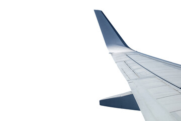 airplane wing on white background