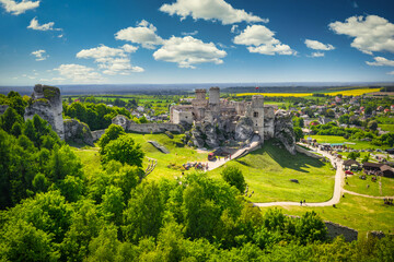 Ruins of beautiful Ogrodzieniec Castle in Poland.