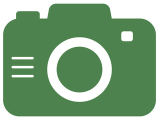 カメラ　かわいい　緑　アイコン　イラスト