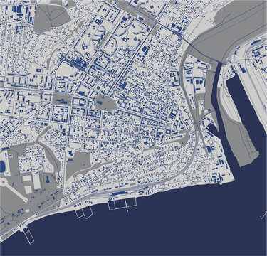map of the city of Mariupol, Ukraine