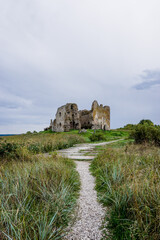 Fototapeta na wymiar view of the castle ruins at Toolse in northern Estonia