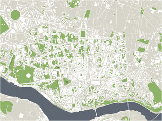 map of the city of Porto, Portugal