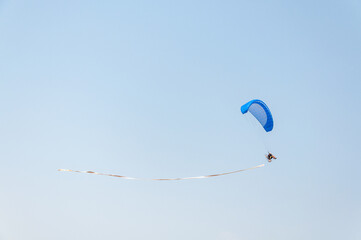 Powered parachute in the sky