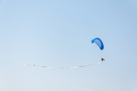 Powered parachute in the sky