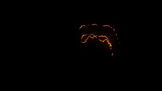 2d FX FIRE Element. It's animated fire effect. Color with glow. Just drop it to your project.
