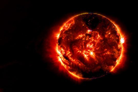 Sun space.Elements of this image were furnished by NASA.