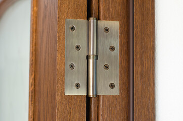 Iron door curtains. Furniture fittings. Part of the door