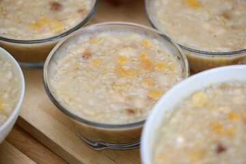 Traditional Turkish dessert ashure (Noah's Pudding)