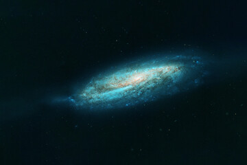Fototapeta premium Beautiful spiral galaxy. Elements of this image were furnished by NASA.