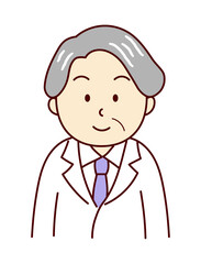 笑顔のシニア男性医師