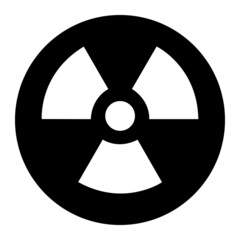 Vector Radioactivity Glyph Icon Design