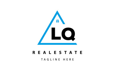 creative real estate LQ latter logo vector