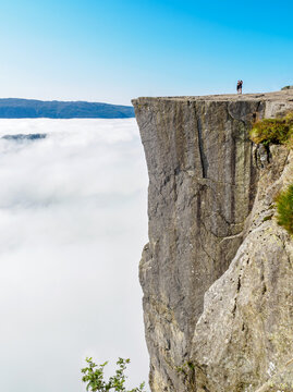 Preikestolen, The Famous Pulpit Rock In Norway