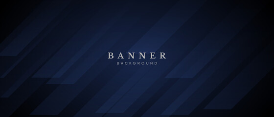 Fototapeta premium striped banner background with dark blue color