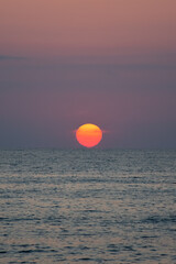 sunset on the beach