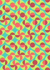 Abstract Geometric Pattern generative computational art illustration