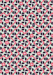 Abstract Geometric Pattern generative computational art illustration