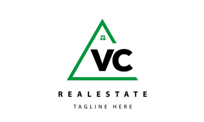  creative real estate VC latter logo vector