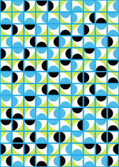 Abstract Geometric Pattern generative computational art illustration