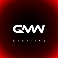 QMW Letter Initial Logo Design Template Vector Illustration