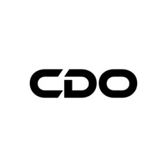 CDO letter logo design with white background in illustrator, vector logo modern alphabet font overlap style. calligraphy designs for logo, Poster, Invitation, etc.