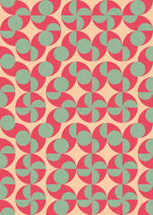 Abstract Geometric Pattern generative computational art illustration