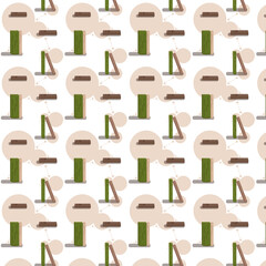 seamless pattern of books of different colors