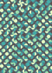 Abstract Geometric Pattern generative computational art illustration