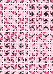 Abstract Geometric Pattern generative computational art illustration